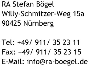 Wenn Sie die Adresse nicht sehen, dann aktievieren Sie bitte die Bilddarstellung.